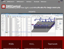 Tablet Screenshot of dmxcontrol.org